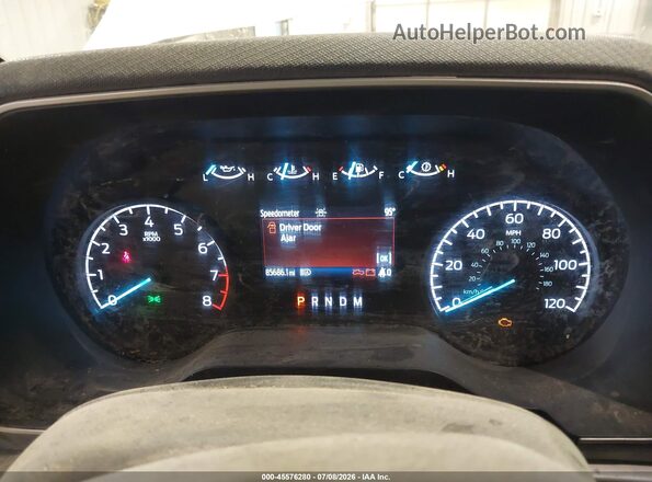 1FTEX1EB2PKD35308 2023 FORD F150 White Vista de los asientos traseros
