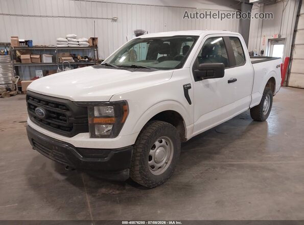 1FTEX1EB2PKD35308 2023 FORD F150 White Vista tres cuartos delantera izquierda