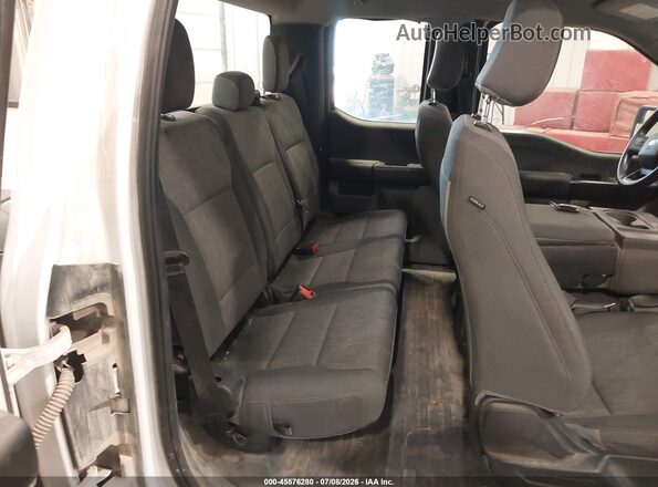 1FTEX1EB2PKD35308 2023 FORD F150 White Vista de la etiqueta del VIN