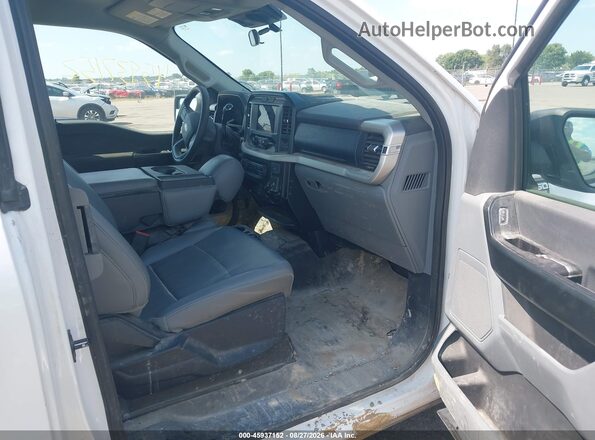 1FTEX1EB3MKD70290 2021 FORD F150 White Вид салону спереду