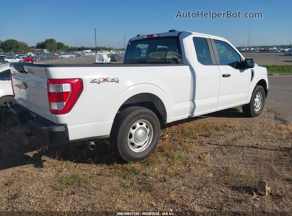 1FTEX1EB3MKD70290 2021 FORD F150 White Задня права чверть