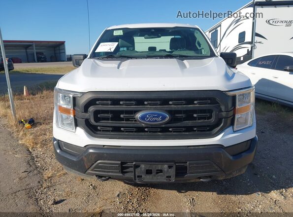 1FTEX1EB3MKD70290 2021 FORD F150 White Вид задньої частини салону