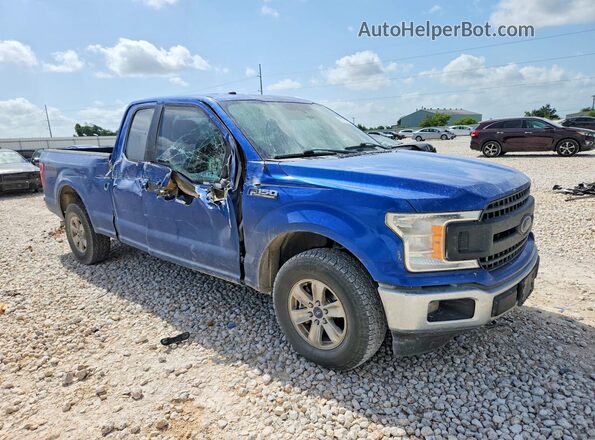 1FTEX1EB4JKC73627 2018 FORD F150 Blue Przód prawy