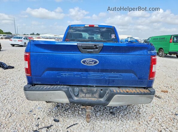 1FTEX1EB4JKC73627 2018 FORD F150 Blue Widok z tyłu