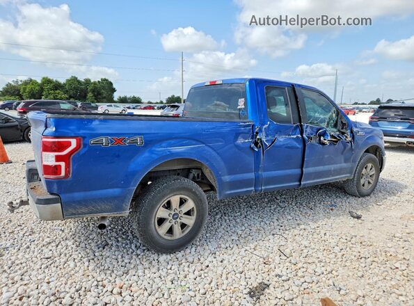 1FTEX1EB4JKC73627 2018 FORD F150 Blue Tył prawy
