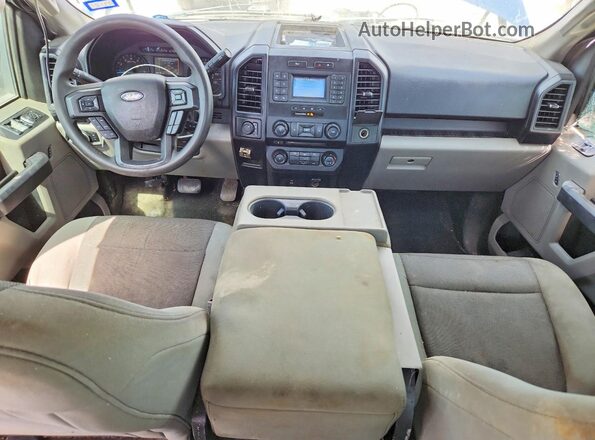 1FTEX1EB4JKC73627 2018 FORD F150 Blue Widok deski rozdzielczej