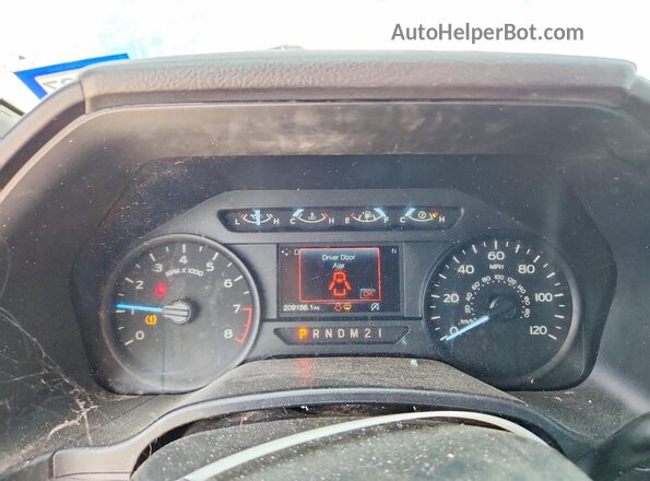 1FTEX1EB4JKC73627 2018 FORD F150 Blue Widok zestawu wskaźników