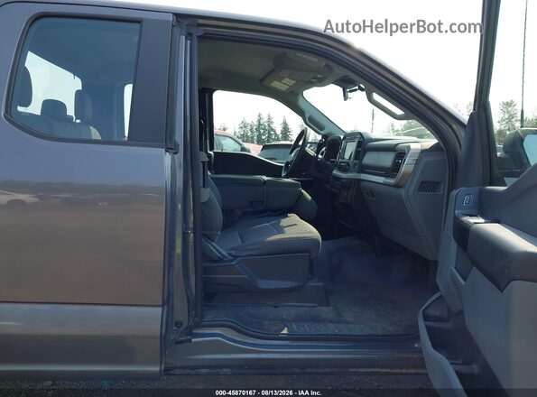 1FTEX1EB5MKE71315 2021 FORD F150 Черный Вид салона спереди