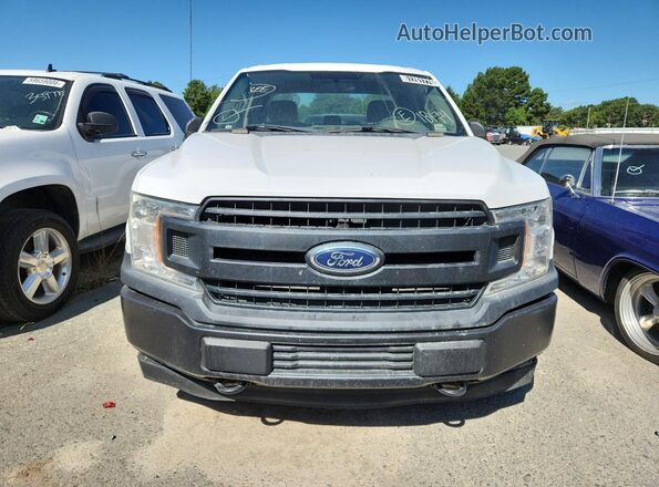 1FTEX1EB7JKE18174 2018 FORD F150 White VIN կոդի պիտակի տեսք