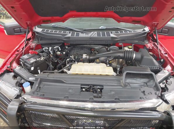 1FTEX1EB7MKD05443 2021 FORD F150 Red Rear view