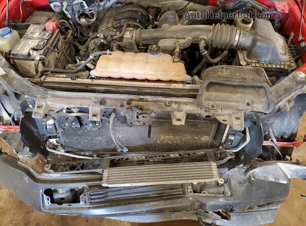 1FTEX1EB8JFB43438 2018 FORD F150 Red Вид задньої частини салону
