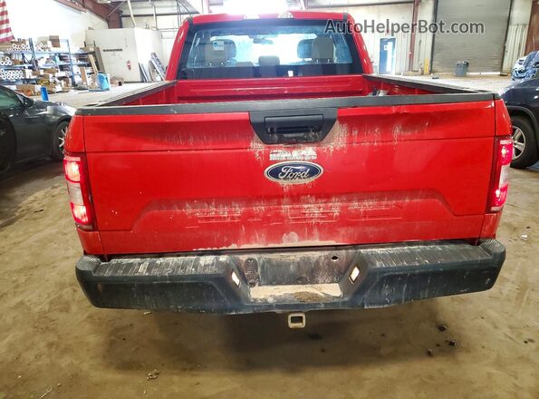 1FTEX1EB8JFB43438 2018 FORD F150 Red Вид ззаду