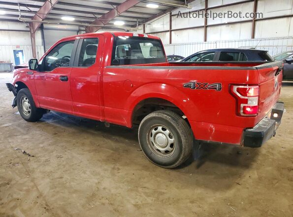 1FTEX1EB8JFB43438 2018 FORD F150 Red Задня ліва чверть