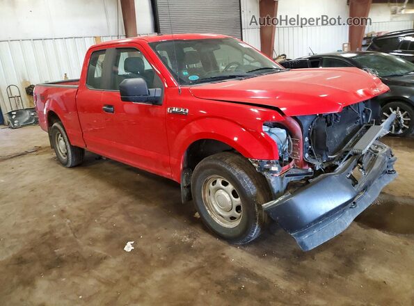 1FTEX1EB8JFB43438 2018 FORD F150 Red Передня права чверть
