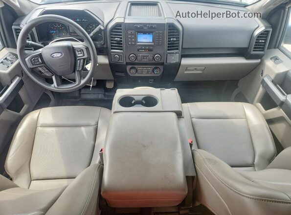 1FTEX1EB8KKD54177 2019 FORD F150 White Вид панелі приладів