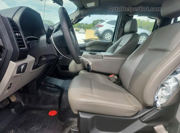 1FTEX1EB8KKD54177 2019 FORD F150 White Вид салону спереду