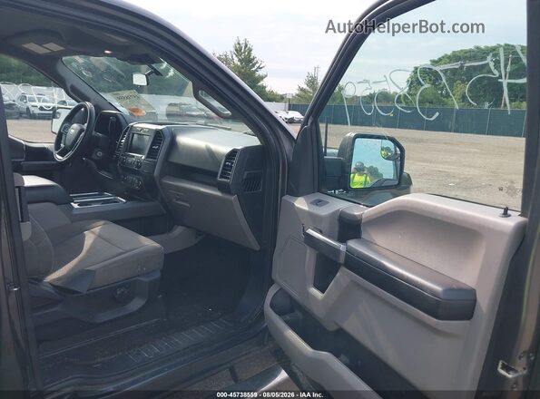 1FTEX1EB9KKC74578 2019 FORD F150 Gray Widok wnętrza z przodu