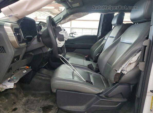 1FTEX1EB9MKD89555 2021 FORD F150 White Вид панелі приладів