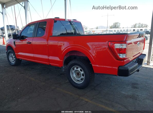1FTEX1EB9MKE71348 2021 FORD F150 Красный Задняя левая четверть