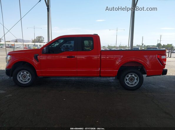 1FTEX1EB9MKE71348 2021 FORD F150 Красный 