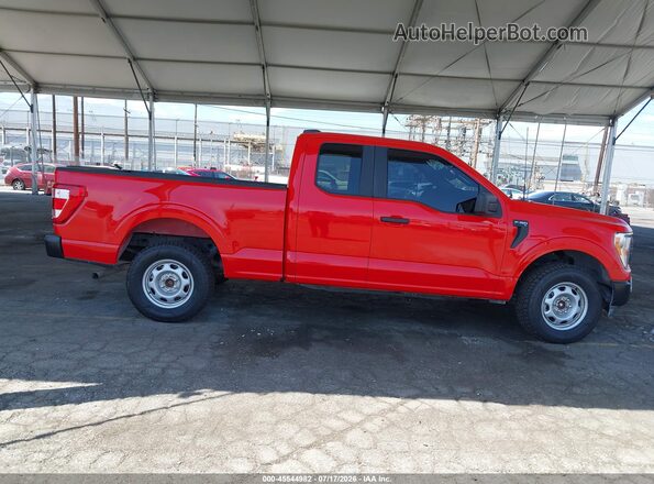 1FTEX1EB9MKE71348 2021 FORD F150 Красный Панорамный вид салона 360°