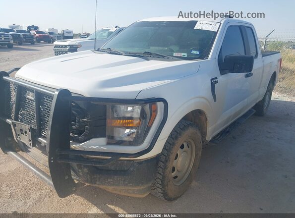 1FTEX1EB9PKD79032 2023 FORD F150 White Передня ліва чверть