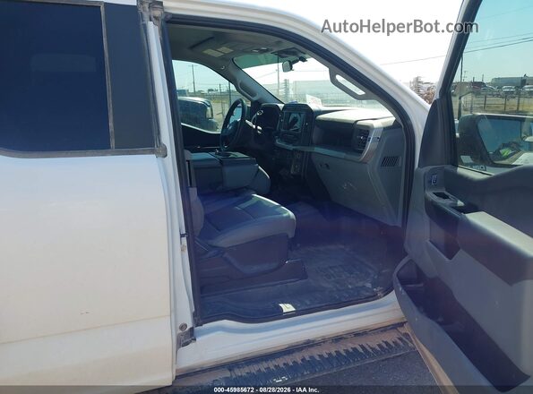 1FTEX1EB9PKD79032 2023 FORD F150 White Вид салону спереду