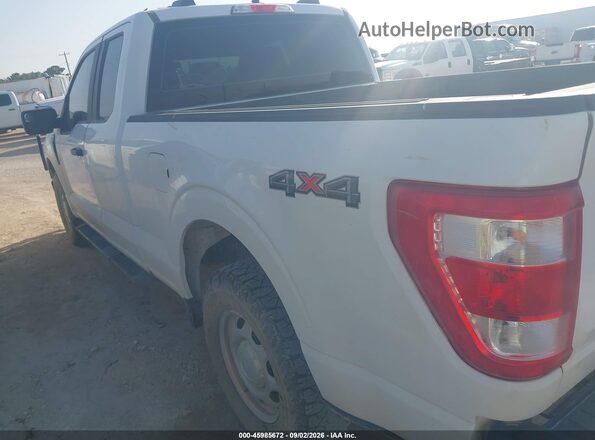 1FTEX1EB9PKD79032 2023 FORD F150 White Вид задньої частини салону