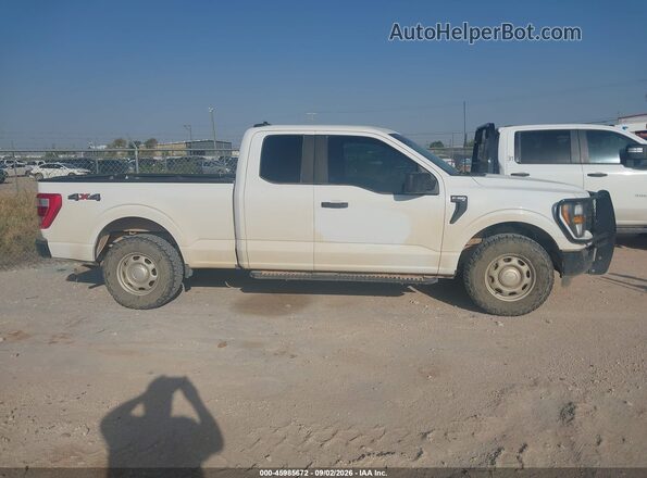 1FTEX1EB9PKD79032 2023 FORD F150 White Вид щитка приладів