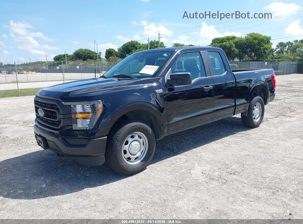 1FTEX1EB9PKF80624 2023 FORD F150 Black Przód lewy
