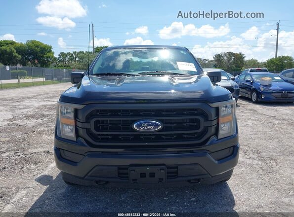 1FTEX1EB9PKF80624 2023 FORD F150 Black Widok z przodu