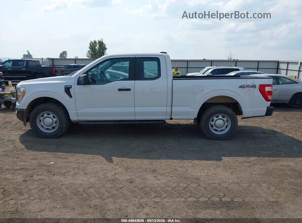 1FTEX1EBXMKD73705 2021 FORD F150 White Vista interior de 360 grados