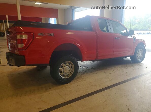 1FTEX1EBXNKE29577 2022 FORD F150 Red Rear right