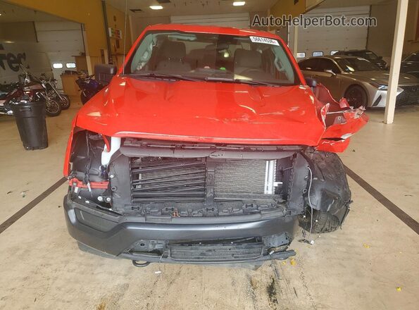 1FTEX1EBXNKE29577 2022 FORD F150 Red Front view