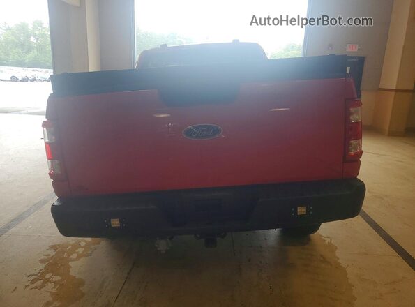 1FTEX1EBXNKE29577 2022 FORD F150 Red Rear view