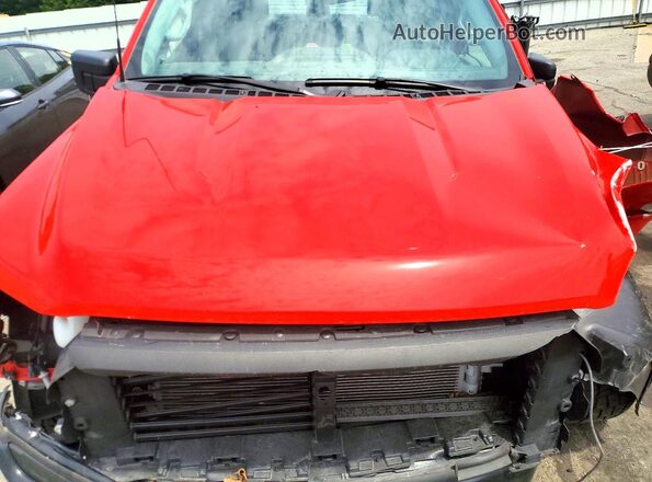 1FTEX1EBXNKE29577 2022 FORD F150 Red Rear interior view