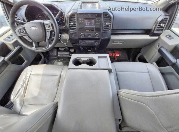 1FTEX1EF2HKD60648 2017 FORD F150 White Առջևի վահանակի տեսք