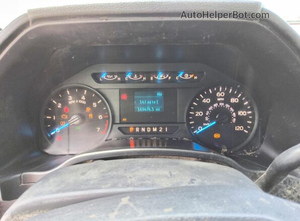 1FTEX1EF2HKD60648 2017 FORD F150 White Սարքավորումների վահանակի տեսք
