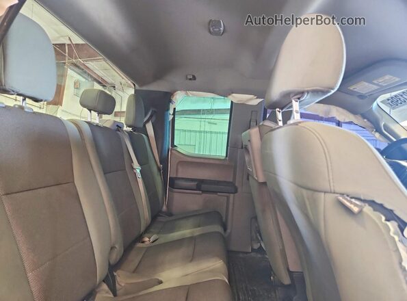 1FTEX1EP0GFA60798 2016 FORD F150 White Rear seats view