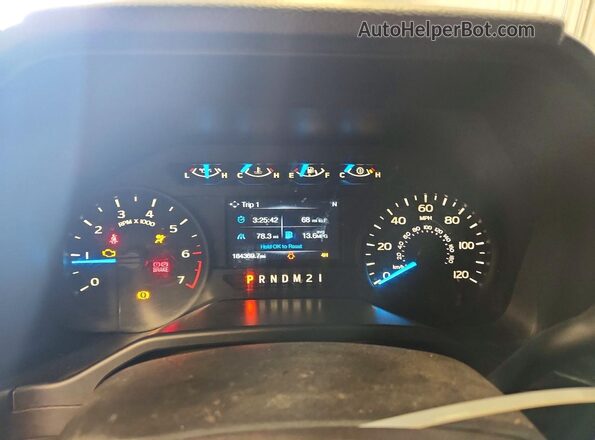 1FTEX1EP0GFA60798 2016 FORD F150 White Instrument cluster view