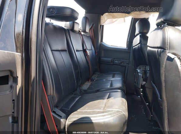 1FTEX1EP0GFB08722 2016 FORD F150 Black Widok naklejki z numerem VIN