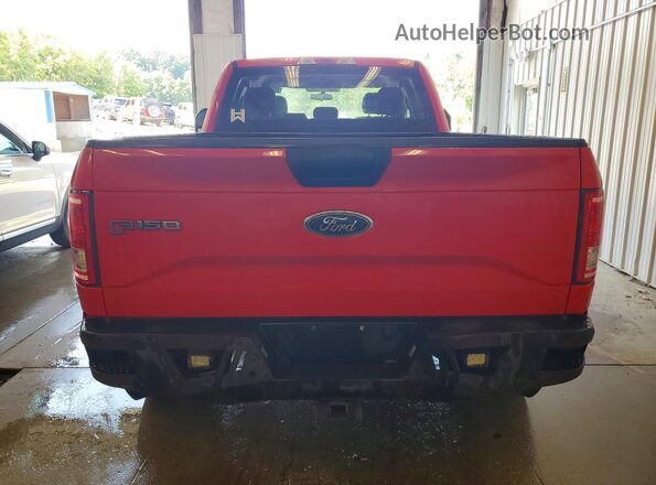 1FTEX1EP0GKF77669 2016 FORD F150 Red Widok z tyłu