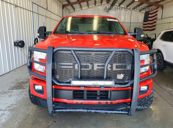 1FTEX1EP0GKF77669 2016 FORD F150 Red Widok z przodu
