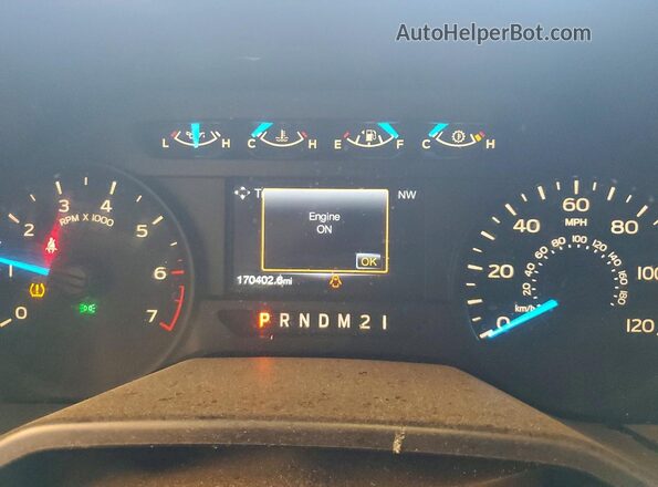 1FTEX1EP0GKF77669 2016 FORD F150 Red Widok zestawu wskaźników