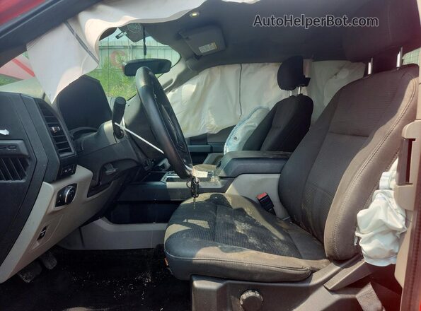 1FTEX1EP0JKG02674 2018 FORD F150 Red Вид салону спереду