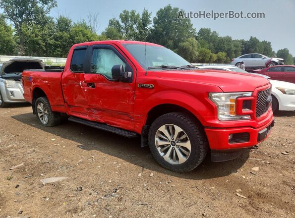 1FTEX1EP0JKG02674 2018 FORD F150 Red Передня права чверть