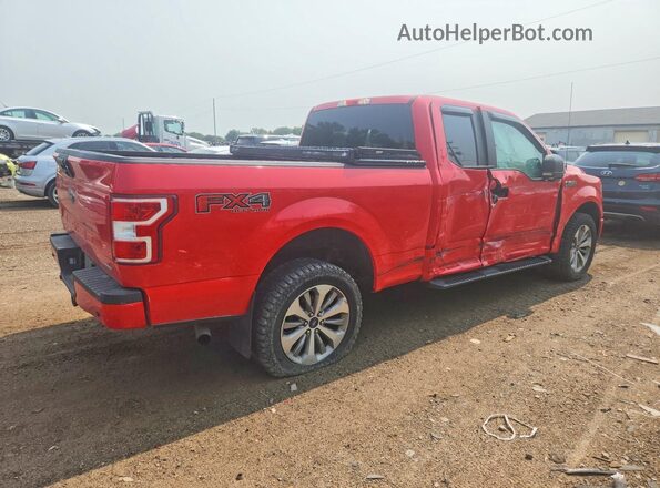 1FTEX1EP0JKG02674 2018 FORD F150 Red Задня права чверть