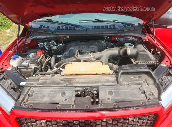 1FTEX1EP0JKG02674 2018 FORD F150 Red Вид задньої частини салону