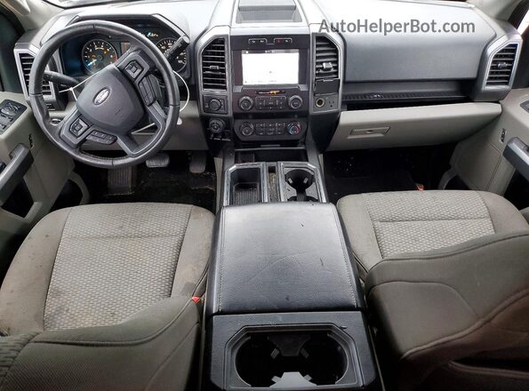 1FTEX1EP0KFA95334 2019 FORD F150 White Dashboard view