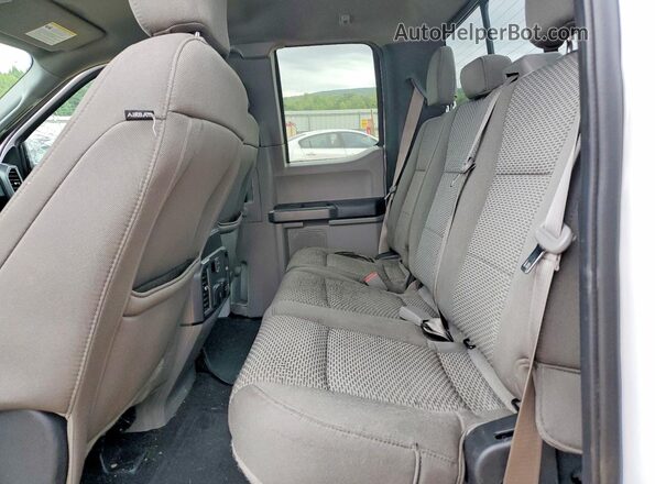 1FTEX1EP0KFA95334 2019 FORD F150 White Rear seats view